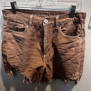 American eagle brown shorts